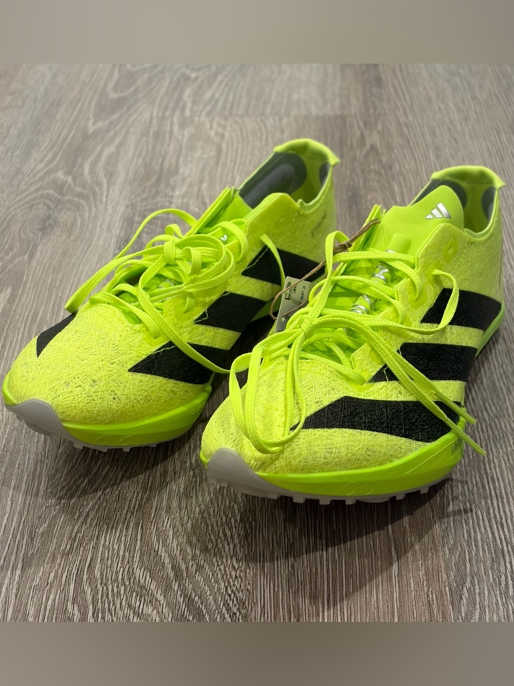 adidas Adizero Prime SP 3 Strung Track Spikes Mens 7 Lucid Lemon Black IH5800